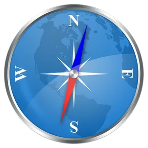 Digital Compass World Map Background PNG image