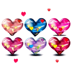 Digital Conversation Hearts PNG Hnd32 PNG