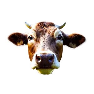 Digital Cow Head Art PNG Khn PNG