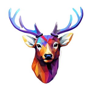 Digital Deer Head Art PNG 06212024