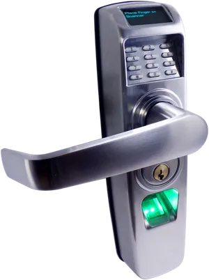 Digital Door Lockwith Fingerprint Access PNG image