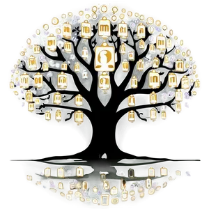 Digital Family Reunion Tree Artwork PNG Oto PNG