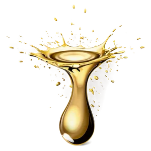 Digital Gold Paint Splash PNG Kro50 PNG