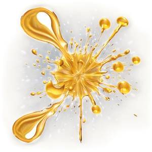 Digital Gold Paint Splash PNG Omb96 PNG