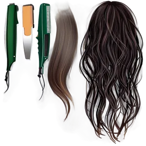 Digital Hair Clipart PNG 06282024