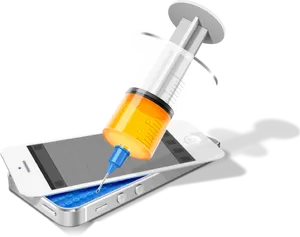 Digital Healthcare Injection PNG image