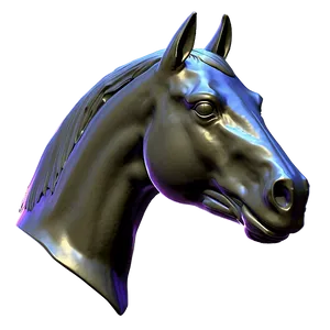 Digital Horse Head Model PNG Cnp52 PNG