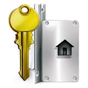 Digital House Key PNG Bst