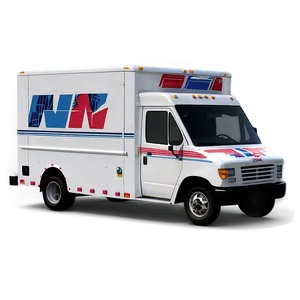 Digital Mail Truck Render PNG 06282024
