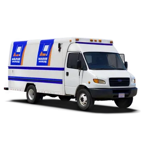 Digital Mail Truck Render PNG Kwe