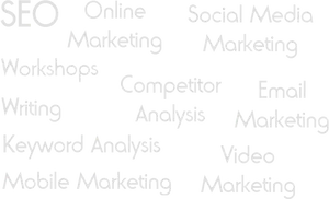 Digital Marketing Keywords Cloud PNG