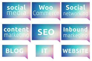 Digital Marketing Keywords Collage