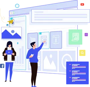Digital Marketing Professionals Working