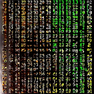 Digital Matrix Code Stream PNG Ubv17 PNG