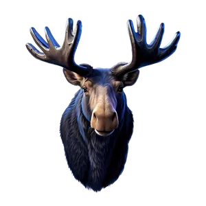 Digital Moose Head Art PNG 88 PNG