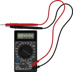 Digital Multimeterwith Probes PNG image