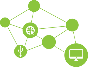 Digital Network Connectivity Graphic PNG image