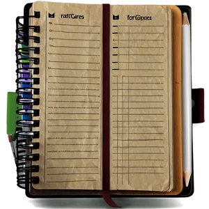 Digital Notebook PNG 36