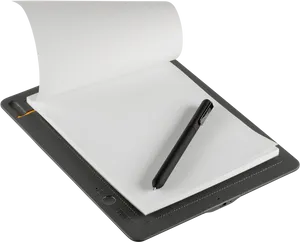 Digital Notepadand Stylus Product Showcase PNG image