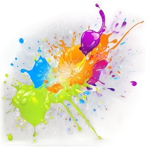 Digital Paint Splash PNG 18