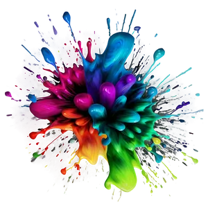 Digital Paint Splash PNG Hij10
