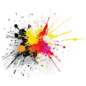 Digital Paint Splatter Png Qhm73 PNG image