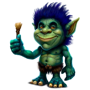 Digital Painting Troll PNG 8