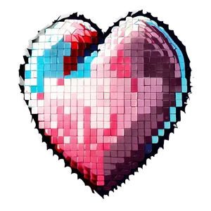 Digital Pixel Heart Png 4 PNG image