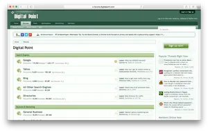 Digital Point Forum Screenshot PNG image
