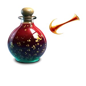 Digital Potion Bottle PNG 95