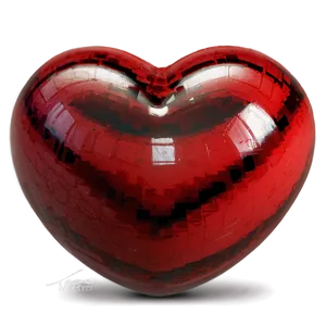Digital Red Heart Emoji PNG 06262024