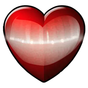 Digital Red Heart Emoji PNG Wjq