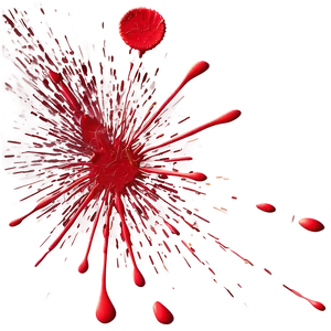 Digital Red Splatter Artwork PNG Byc26 PNG