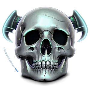 Digital Skull Drawing PNG D