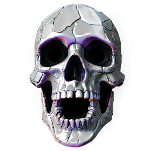 Digital Skull Face Creation PNG Ldu