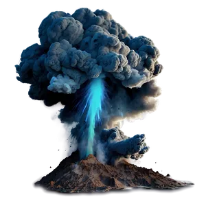 Digital Smoke Explosion Artwork Png 06272024 PNG image