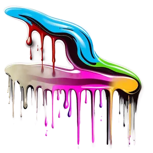 Digital Spray Paint Drip PNG Dlb