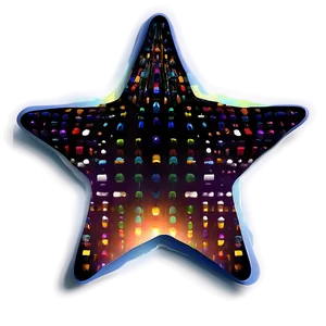 Digital Star Pattern PNG 06132024