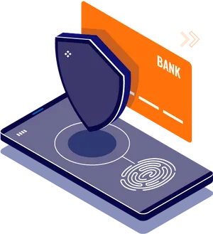 Digital Wallet Security Concept PNG