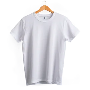 Digital White T-shirt Mockup PNG 2