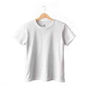 Digital White T-shirt Mockup PNG Uov PNG