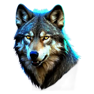 Digital Wolf Face Render Png Kuw PNG image