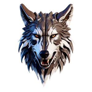 Digital Wolf Head Render Png Grp17 PNG image