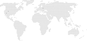 Digital World Map Dots Design PNG image