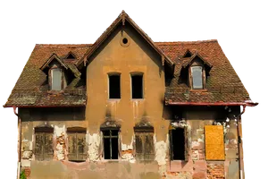 Dilapidated_ Historic_ House