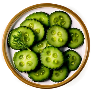 Dill Pickle Slice Top View PNG 06272024 PNG