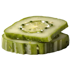 Dill Pickle Slice Top View PNG Ywf PNG