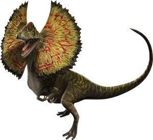 Dilophosaurus Jurassic World PNG image