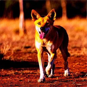 Dingo In Australian Outback PNG 47