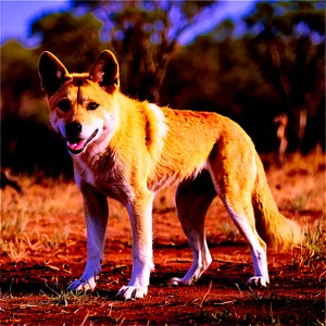 Dingo In Australian Outback PNG Dsw78